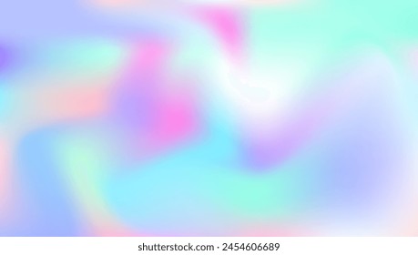 Pearlescent Gradient. Chrome Foil. Abstract Texture. Blue Soft Background. Neon Minimalist Brochure. Metal Banner. Hologram Background. Kawaii Cover. Purple Pearlescent Gradient