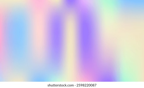 Pearlescent Gradient. Hologram Background. Blur Futuristic Invitation. Rainbow Fluid. Retro Effect. Blue Metal Background. Girlie Card. Holographic Texture. Violet Pearlescent Gradient