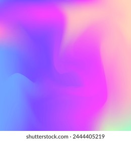 Degradado perla. Textura holográfica. Fondo iridiscente. Lámina mínima. Fondo de metal púrpura. Tarjeta de plástico. Formas de neón. Fondo de holografía brillante. Degradado perlescente rosado