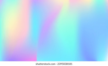 Pearlescent Gradient. Holographic Texture. Blue Retro Background. Chrome Flyer. Soft Holography Invitation. Vibrant Paper. Metal Banner. Iridescent Texture. Purple Pearlescent Gradient