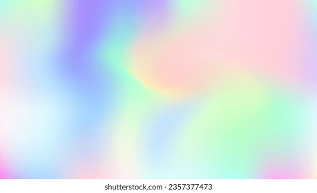 Pearlescent Gradient. Holographic Texture. Vibrant Cover. Abstract Texture. Soft Design. Metal Futuristic Brochure. Purple Neon Background. Kawaii Flyer. Blue Pearlescent Gradient