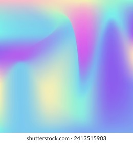 Perleszierender Farbverlauf. Unglaublicher Hintergrund. Metallfläche. Holografischer Hintergrund. Plastikkarte. Unscharfe kreative Einladung. Retro Flyer. Blauweiche Textur. Psychedelische Perleszierende Gradient