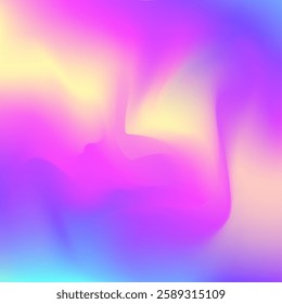 Pearlescent Gradient. Pink Shiny Background. Trendy Card. Kawaii Light. Retro Minimalist Brochure. Metal Pattern. Abstract Texture. Holographic Background. Violet Pearlescent Gradient