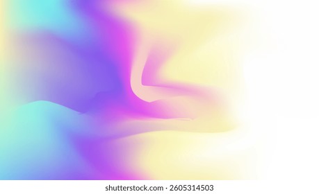 Pearlescent Gradient. Purple Soft Texture. Retro Geometry Brochure. Trendy Card. Unicorn Flyer. Blur Image. Holographic Texture. Hologram Background. Violet Pearlescent Gradient