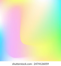 Degradado perla. Luz del arco iris. Papel metálico. Fondo de neón hippie. Textura Abstractas. Catálogo de la gasolina retro. Desenfoque de Glitch. Textura holográfica. Degradado perlescente rosado