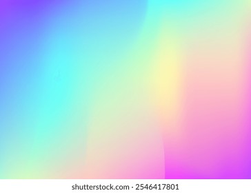 Gradiente Pearlescent. Projeto Retrô. Textura Brilhante Roxa. Cartão de Moda. Resumo do histórico. Convite Minimalista Suave. Fluido de Arco-íris. Holograma de fundo. Gradiente Rosa Pérola