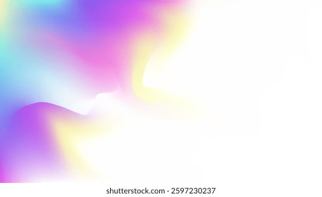 Pearlescent Gradient. Retro Design. Purple Pop Texture. Minimal Fluid. Fantasy Foil. Abstract Background. Hologram Background. Blur Futuristic Template. Pink Pearlescent Gradient