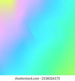 Perlmuttgradient. Retro-Oberfläche. Metallpapier. Irisierender Hintergrund. Mehrfarbige Blur-Vorlage. Hippischer, weicher Hintergrund. Abstrakte Textur. Kawaii Flyer. rosafarbener Perlglanzverlauf