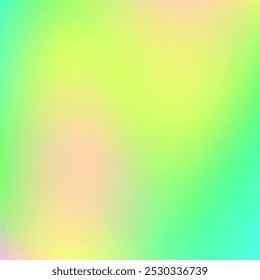 Pearlescent Gradient. Vintage Flyer. Pop Creative Illustration. Hippie Shiny Texture. Blur Shapes. Soft Light. Iridescent Background. Abstract Background. Green Pearlescent Gradient