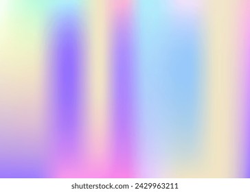 Pearlescent Gradient. Vintage Paper. Hologram Background. Shiny Pattern. Iridescent Background. Pop Minimalist Template. Vibrant Cover. Violet Blur Texture. Purple Pearlescent Gradient