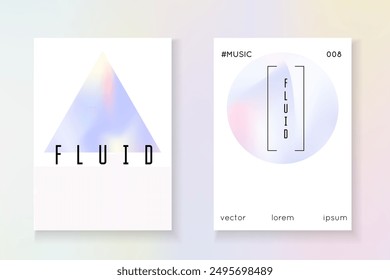 Pearlescent Pattern. Graphic Screen. Colorful 90s Backdrop. Vintage Vector. Geometric Presentation. Pink Rainbow Cover. Neon Fluid. Blue Pearlescent Pattern