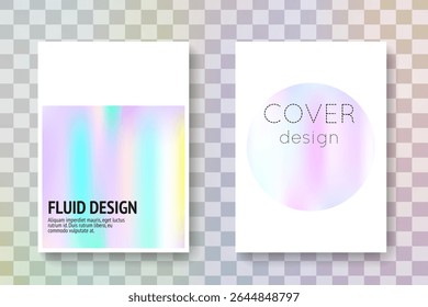 Pearlescent Presentation. Fashion Concept. Digital Screen. Spectrum Texture. Blue Gradient Paper. Colourful Metal Template. Holograph Pattern. Pink Pearlescent Presentation