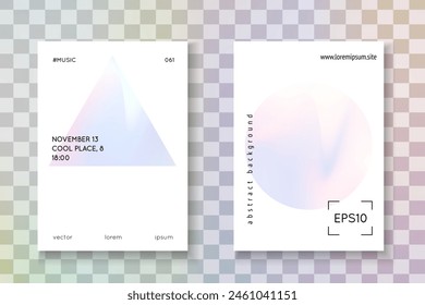 Pearlescent Presentation. Memphis Effect. Purple Iridescent Cover. Holographic Fluid. Hologram Texture. Pastel Design. Business Retro Template. Violet Pearlescent Presentation