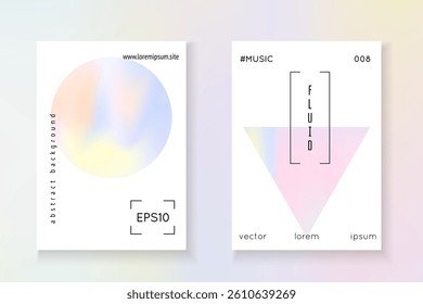 Pearlescent Presentation. Memphis Screen. Business Prism Backdrop. Gradient Poster. Vintage Design. Rainbow Shape. Pink Hologram Cover. Violet Pearlescent Presentation
