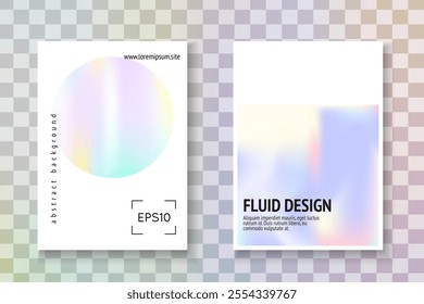 Pearlescent Presentation. Memphis Vector. Minimal Fluid. Purple Abstract Cover. Business Pearl Template. Digital Concept. Color Poster. Violet Pearlescent Presentation