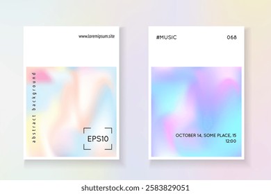 Pearlescent Presentation. Plastic Vector. Holograph Texture. Pastel Design. Colourful Metal Backdrop. Spectrum Pattern. Purple Gradient Flyer. Pink Pearlescent Presentation