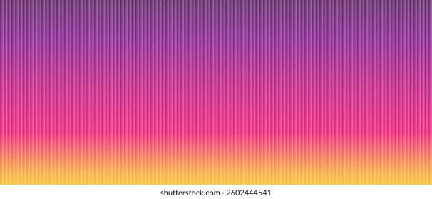 Pearlescent ribbed texture of white glass.Yellow, pink, purple. Iridescent metallic corrugated wavy surface of the sheet. Vector