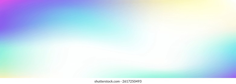 Pearlescent Texture. Abstract Gradient. Soft Geometry Template. Pastel Cover. Rainbow Paper. Violet Retro Background. Iridescent Background. Blur Concept. Blue Pearlescent Texture