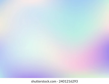 Pearlescent Texture. Blue Shiny Gradient. Trendy Foil. Iridescent Background. Vintage Light. Metal Creative Template. Abstract Gradient. Blur Vector. Purple Pearlescent Texture