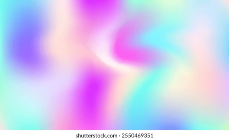 Pearlescent Texture. Hologram Background. Pink Neon Gradient. Trendy Paper. Holographic Gradient. Metal Poster. Modern Cover. Soft Spectrum Template. Violet Pearlescent Texture