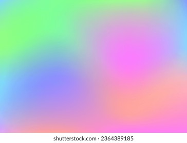 Pearlescent Texture. Hologram Background. Retro Creative Illustration. Pink Blur Background. Unicorn Paper. Holographic Gradient. Graphic Light. Soft Poster. Blue Pearlescent Texture