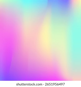 Textura perlescente. Gradiente de holograma. Gradiente Abstractas. Folleto creativo de metal. Lámina de plástico. Fondo de neón violeta. Difuminar superficie. Tarjeta Unicornio. Textura perlescente púrpura
