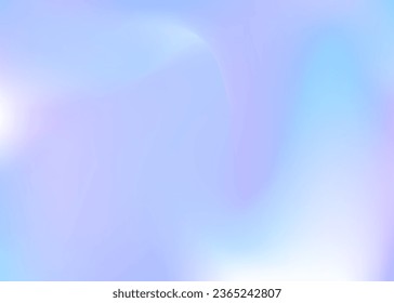 Perleszierende Textur. Holografischer Hintergrund. Violett Retro Farbverlauf. Weiches Banner. Trendy Mesh. Modernes Cover. Pop Futuristische Vorlage. Unberührter Geist. violettes Perlescent Textur