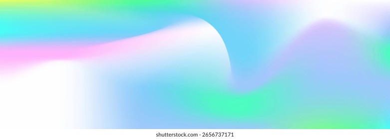 Textura Pearlescente. Fundo Iridescente. Modelo multicolor brilhante. Malha de Desfoque. Cartão Moderno. Gradiente Retro Amarelo. Gradiente holográfico. Falha Pop. Textura verde pérola