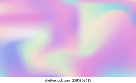 Pearlescent Texture. Iridescent Gradient. Blur Geometric Invitation. Fashion Light. Plastic Foil. Abstract Background. Pink Pop Gradient. Soft Banner. Violet Pearlescent Texture