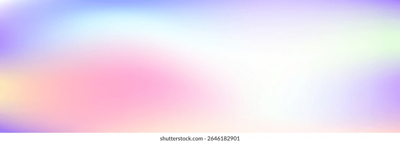 Perlglanztextur. Irisierender Farbverlauf. rosafarbener Neonhintergrund. Minimale Karte. Retro Creative Broschüre. Regenbogenabdeckung. Farbverlauf. Metall-Glitch. Blaue Perlmuttstruktur