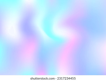 Pearlescent Texture. Metal Geometry Illustration. Cosmos Paper. Holographic Gradient. Hologram Gradient. Retro Effect. Pink Pop Background. Graphic Fluid. Blue Pearlescent Texture