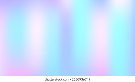 Textura Pearlescente. Gradiente Roxo Brilhante. Cartão Moderno. Holograma de fundo. Vetor de metal. Luz do Arco-íris. Fundo Iridescente. Folheto Minimalista Pop. Textura Violeta Pearlescent