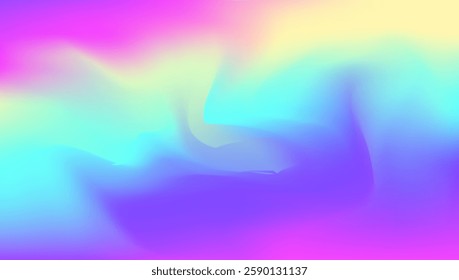 Pearlescent Texture. Retro Futuristic Backdrop. Pink Neon Gradient. Shiny Design. Hologram Gradient. Holographic Background. Bright Light. Pastel Foil. Blue Pearlescent Texture