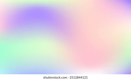 Textura perlescente. Fondo de gasolina retro. Fondo irisado. Tarjeta de plástico. Fondo holográfico. Diseño Pop. Gradiente suave rosa. Vibrante volante. Textura perlescente violeta