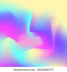 Perlglanztextur. Weiche Holografie Hintergrund. In: Metalic Flyer. Kosmos-Licht. Hologramm-Farbverlauf. Rosa Pop Hintergrund. Metalldesign. Holografischer Farbverlauf. Violette Perlmuttstruktur