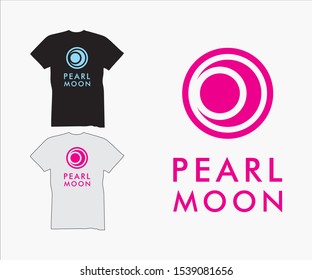 Pearlmoon t-shirt design with illustrator EPS10
