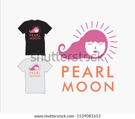 Pearlmoon t-shirt design with illustrator EPS10