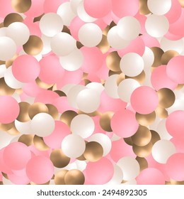 Pearls fall beautifully. Luxury color pearl. Pile of pearls on the white background. Beautiful abstract background with pearls. Background of pearl seashells. 3D Render.