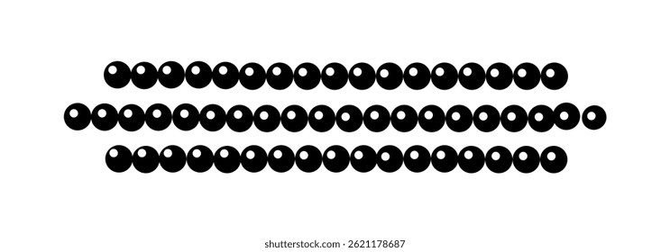 Pearls Illustration Isolated Vector Clip Art Collection.
