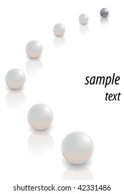 pearls on white backgrounds