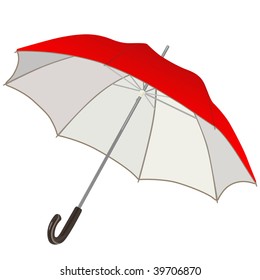 pearly-red umbrella
