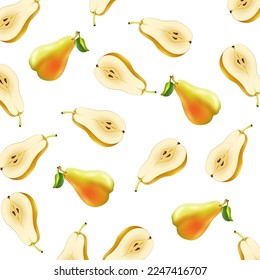 Pears Abstract. seamless pattern with pears. 