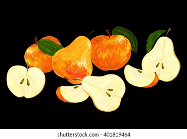 pears and apples
