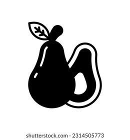 Pears icon in vector. Illustration