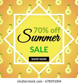 Pears sale banner shop design vector eps 10 design