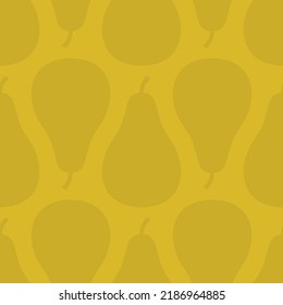 Pears seamless pattern trendy design flat simple beautiful background vector illustration.
