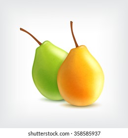 Pears. Vector icon. EPS10 vector