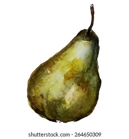 pears watercolor