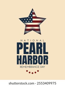 Peart Harbor remembrance day card or background. vector illustration.