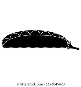 peas - black vector icon